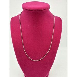 Sterling Silver Rope Chain Necklace 17" – Fine Jewelry, Classic Style